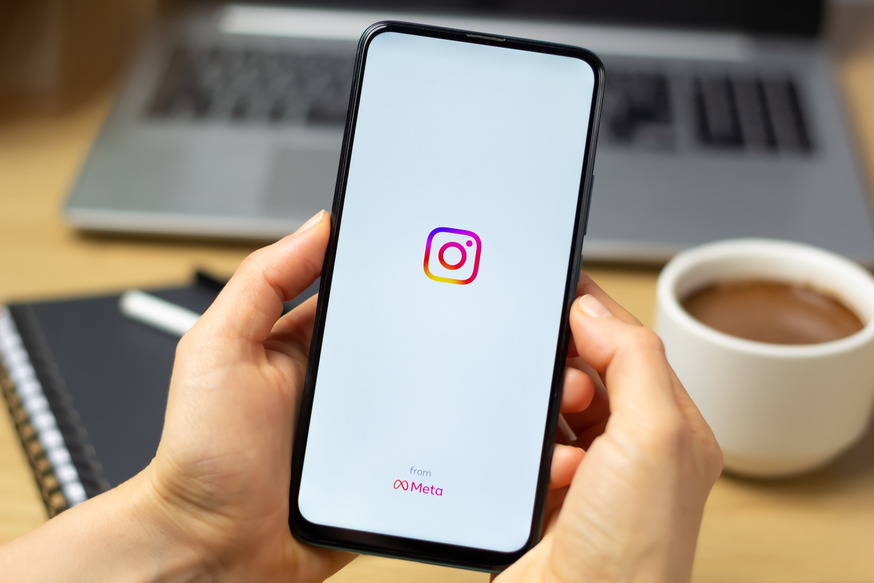 Social Media Logo On The Phone Screen