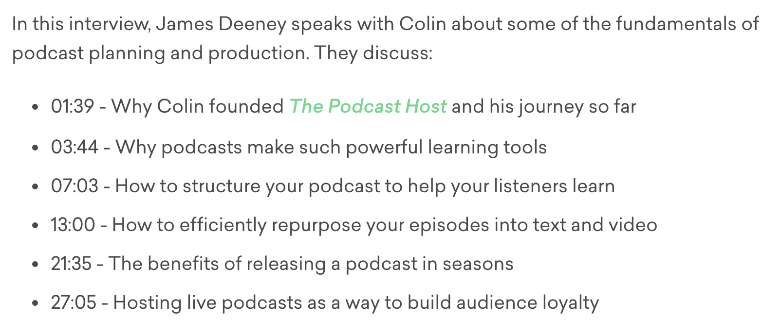 The 6Step Guide to Creating Great Podcast Show Notes Podcast.co